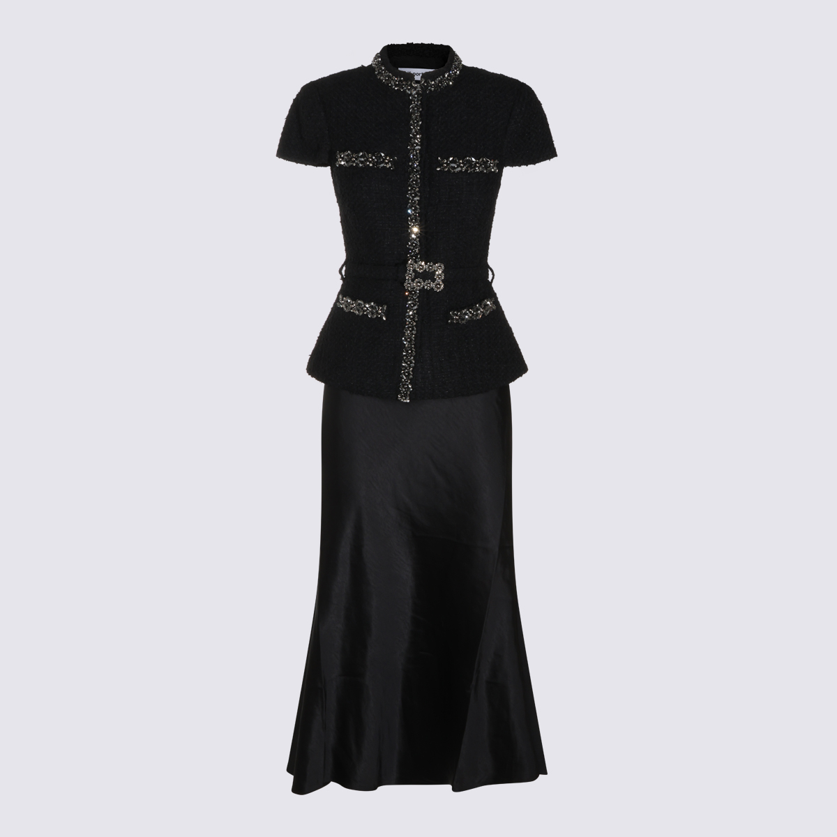 [Self - portrait] Long sleeve dress FW26 AW26053MAB