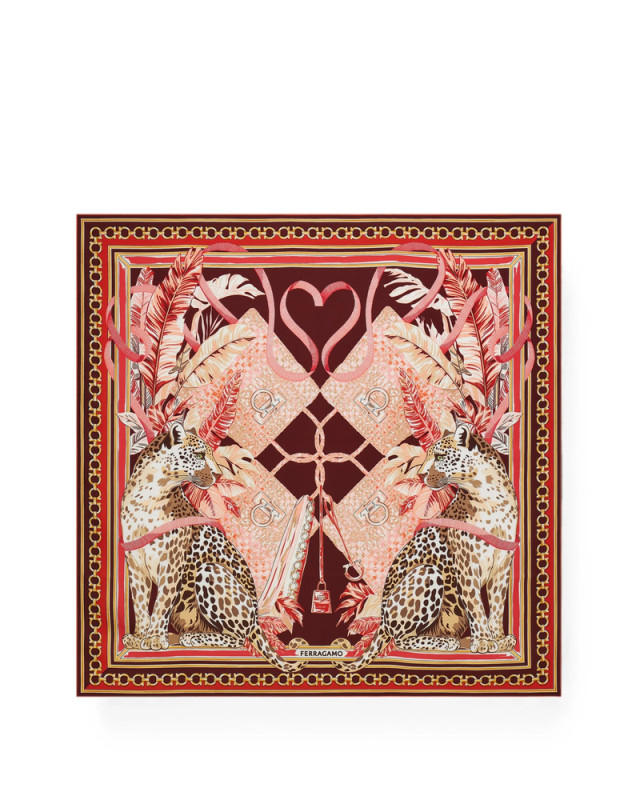 [Ferragamo] Scarf FW26 310241 0796909 BORDE