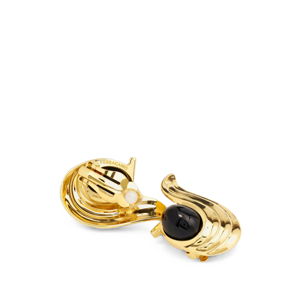 [Ferragamo] Earring FW26 761037 0798469 OROBK