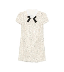 [Self - portrait] Short sleeve dress FW26 AW26-019SCCREAM