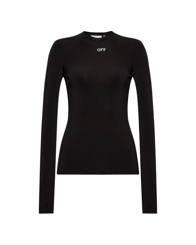 [Off White] T-shirts Long Sleeve FW26 2FB00647TW003