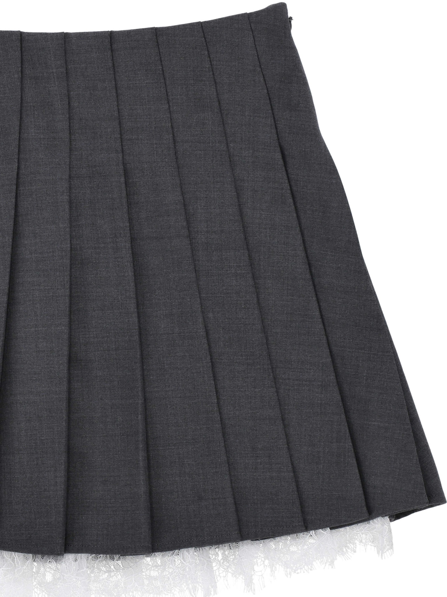 [Self - portrait] Mini skirt FW26 PF26-006SKGRGREY