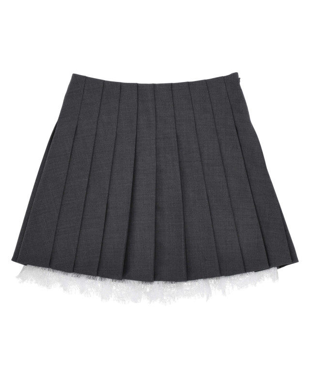 [Self - portrait] Mini skirt FW26 PF26-006SKGRGREY