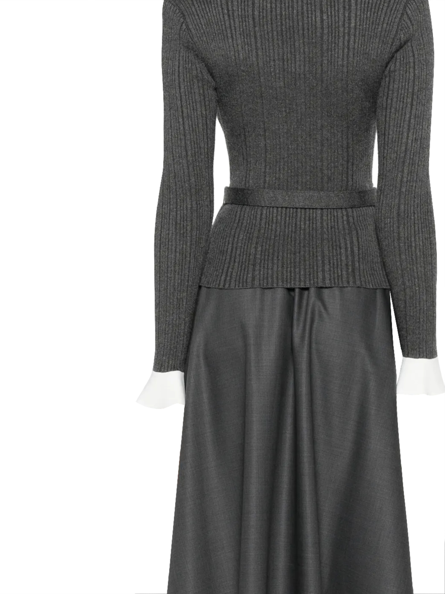 [Self - portrait] Long sleeve dress FW26 PF26-131MAGRGREY