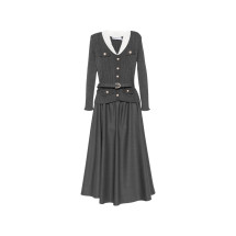 [Self - portrait] Long sleeve dress FW26 PF26-131MAGRGREY