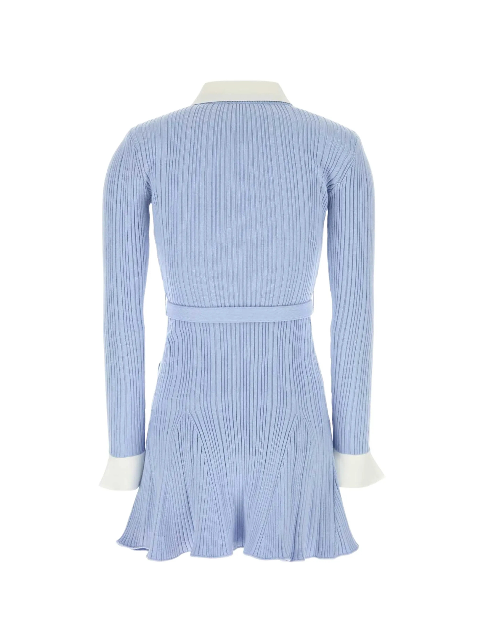 [Self - portrait] Long sleeve dress FW26 PF26-131SBLBLUE