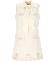 [Self - portrait] Sleeveless dress FW26 PF26-817SCECRU