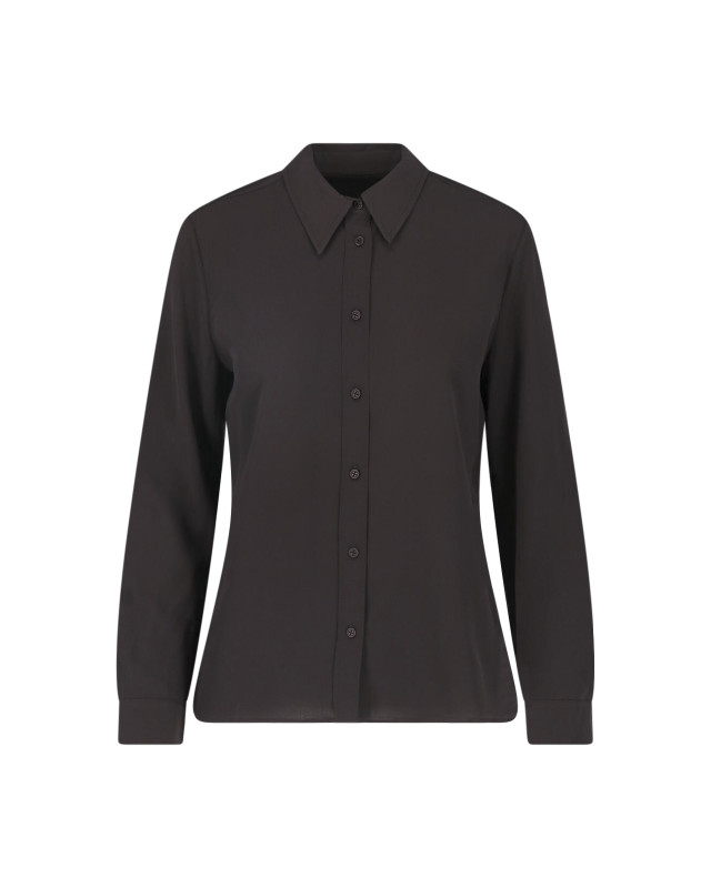 [Nili Lotan] Shirts Long Sleeve FW26 11601 W325CHOCOLATE BROWN