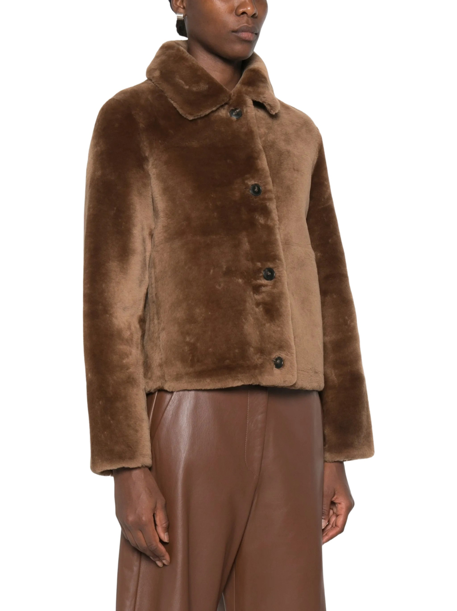 [Yves Salomon] Fur Jacket FW26 22WYV64355MESI