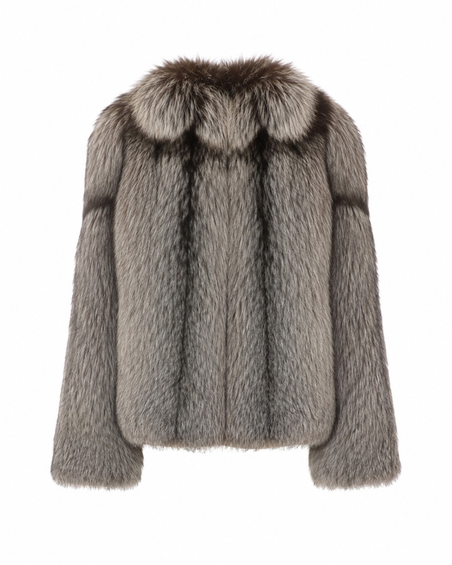 [Yves Salomon] Fur Jacket FW26 25WYV33060RDXXSILVE