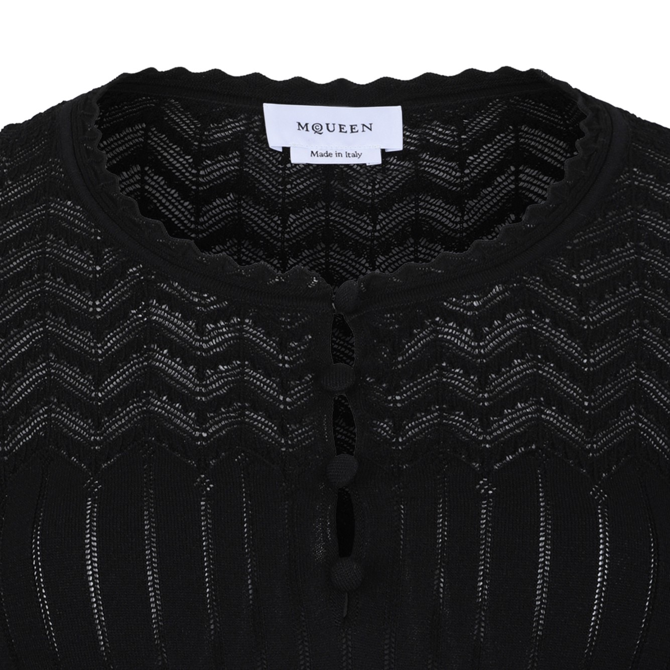 [Alexander McQueen] Long sleeve dress FW26 876688-Q1BH21000