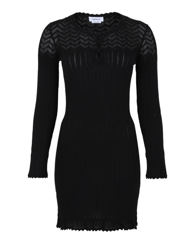 [Alexander McQueen] Long sleeve dress FW26 876688-Q1BH21000