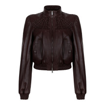 [Alexander McQueen] Leather Jacket FW26 876455-Q5ARX6250