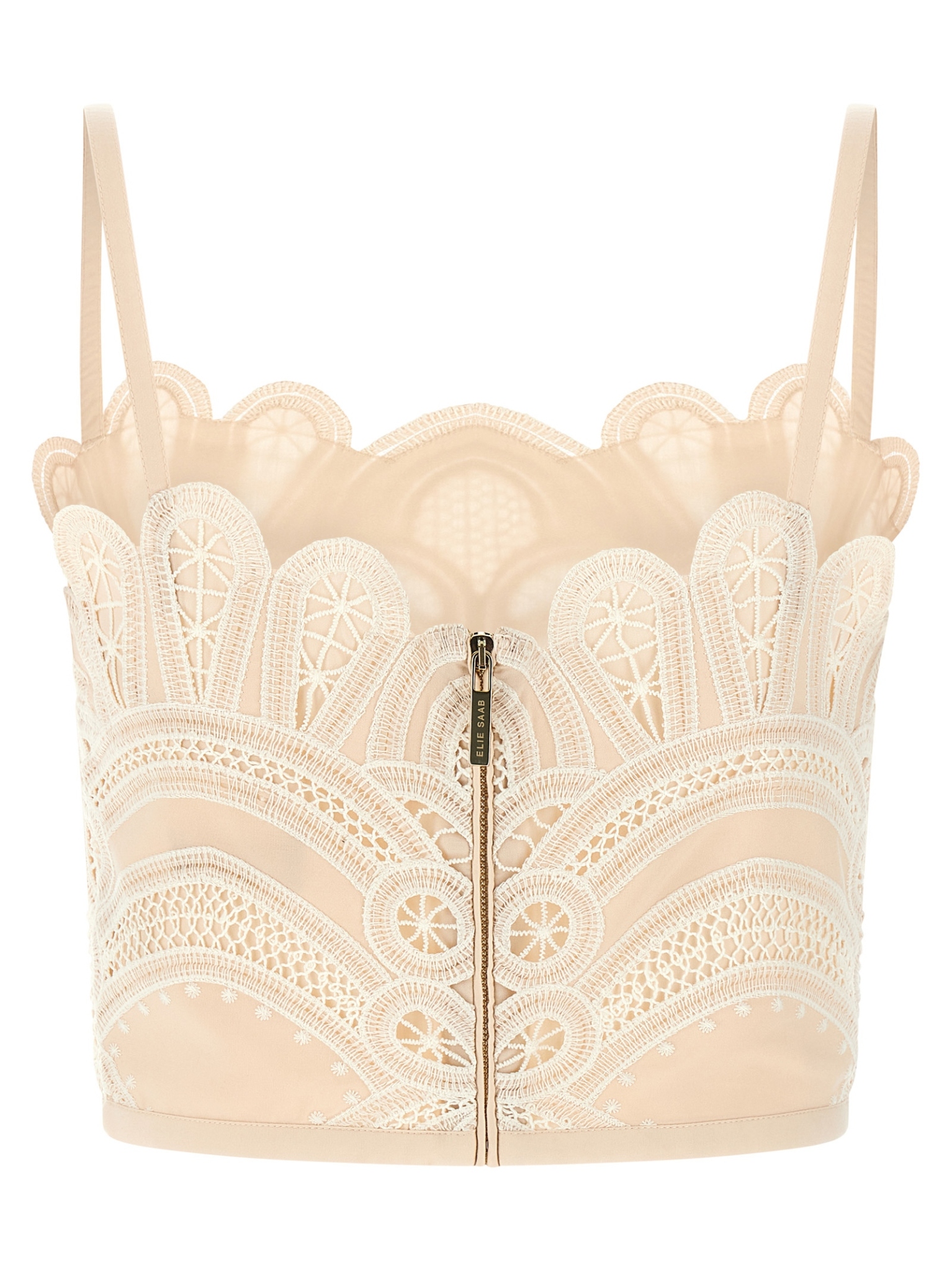[Elie Saab] Tank top FW26 TO423NP26COE16CREAM