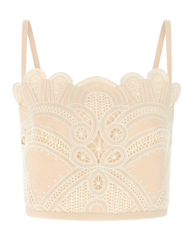 [Elie Saab] Tank top FW26 TO423NP26COE16CREAM