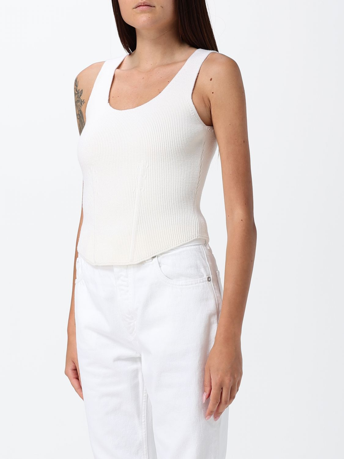 [Alaia] Tank top SS26 AA9H1409K141C 054