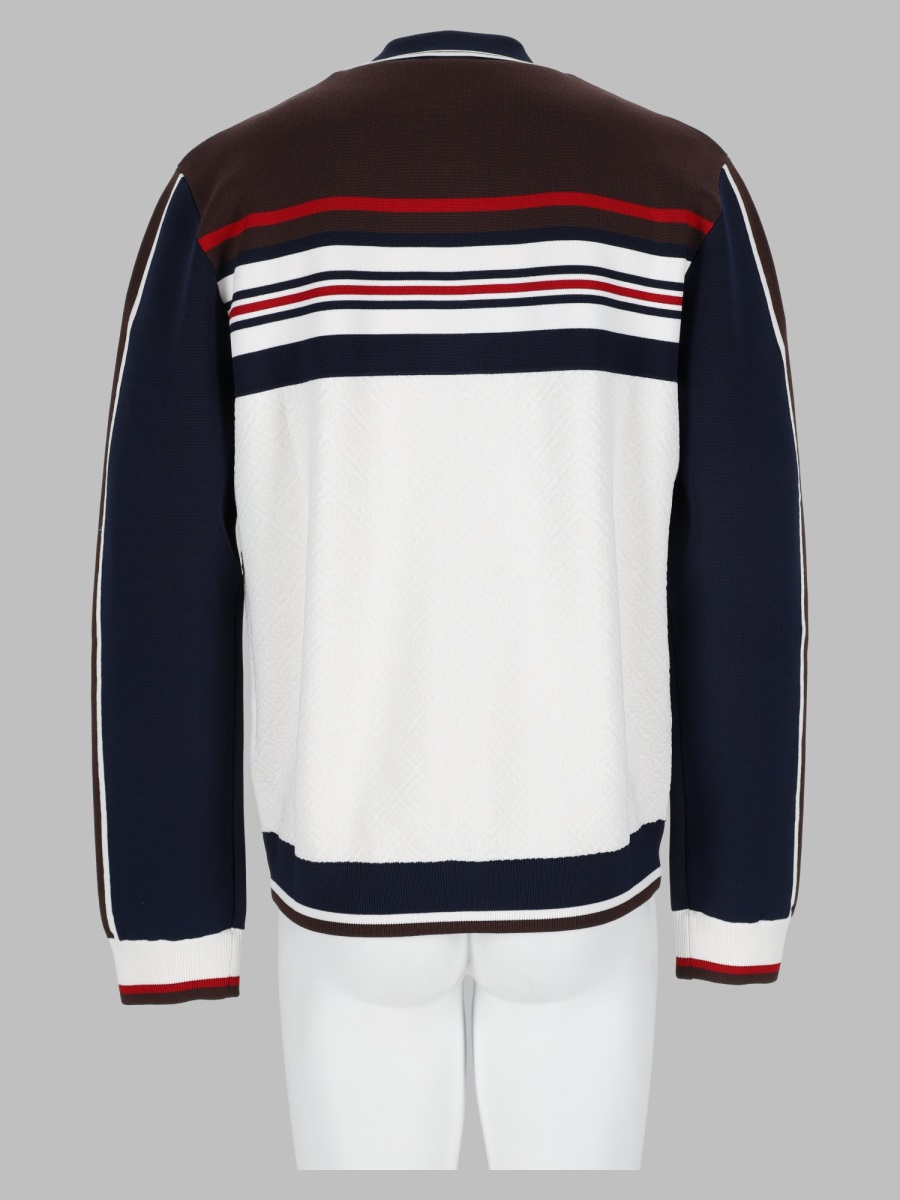 [Casablanca] Sweatshirt FW26 M-AW26-KW-1477_01WHITE/BROWN/NAVY