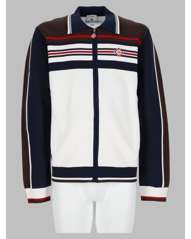 [Casablanca] Sweatshirt FW26 M-AW26-KW-1477_01WHITE/BROWN/NAVY