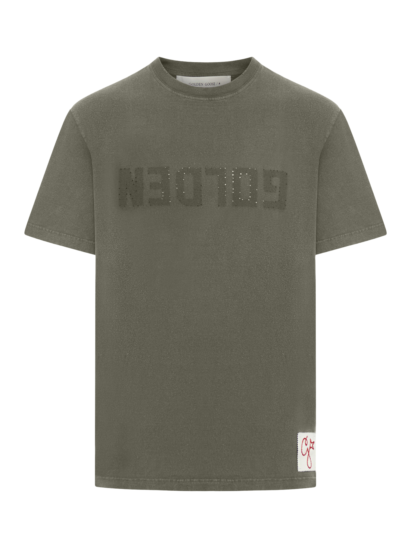 [GOLDEN GOOSE DELUXE BRAND] T-shirts FW26 GMP01220P00067135479 DUSTY OLIVE