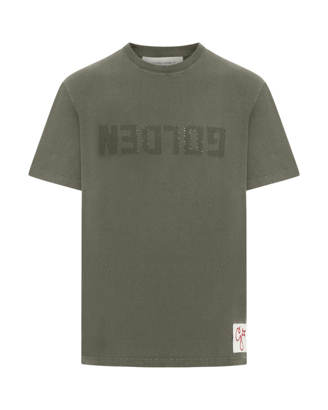 [GOLDEN GOOSE DELUXE BRAND] T-shirts FW26 GMP01220P00067135479 DUSTY OLIVE
