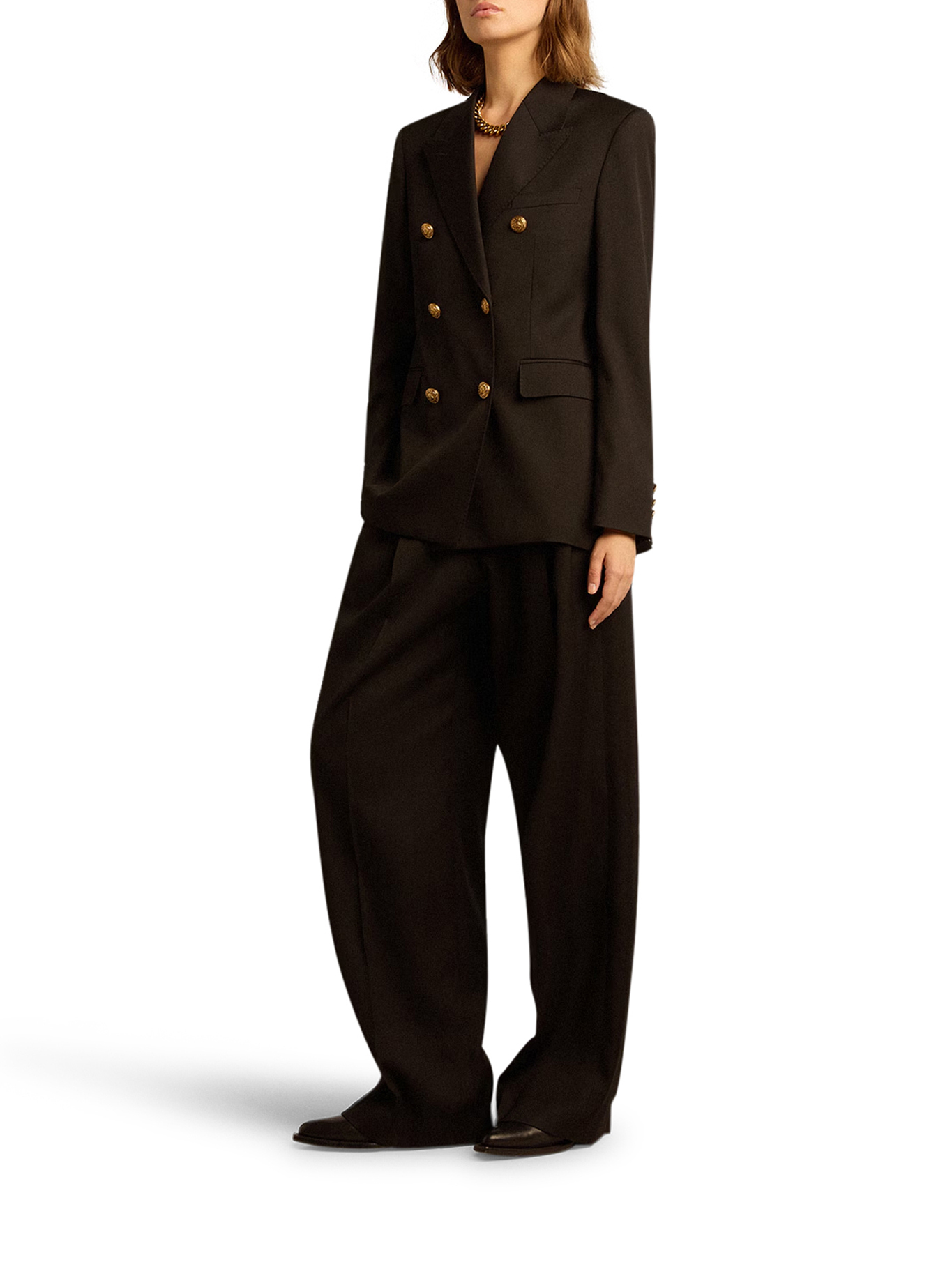 [GOLDEN GOOSE DELUXE BRAND] Trousers FW26 GWP01203P00154690100 BLACK