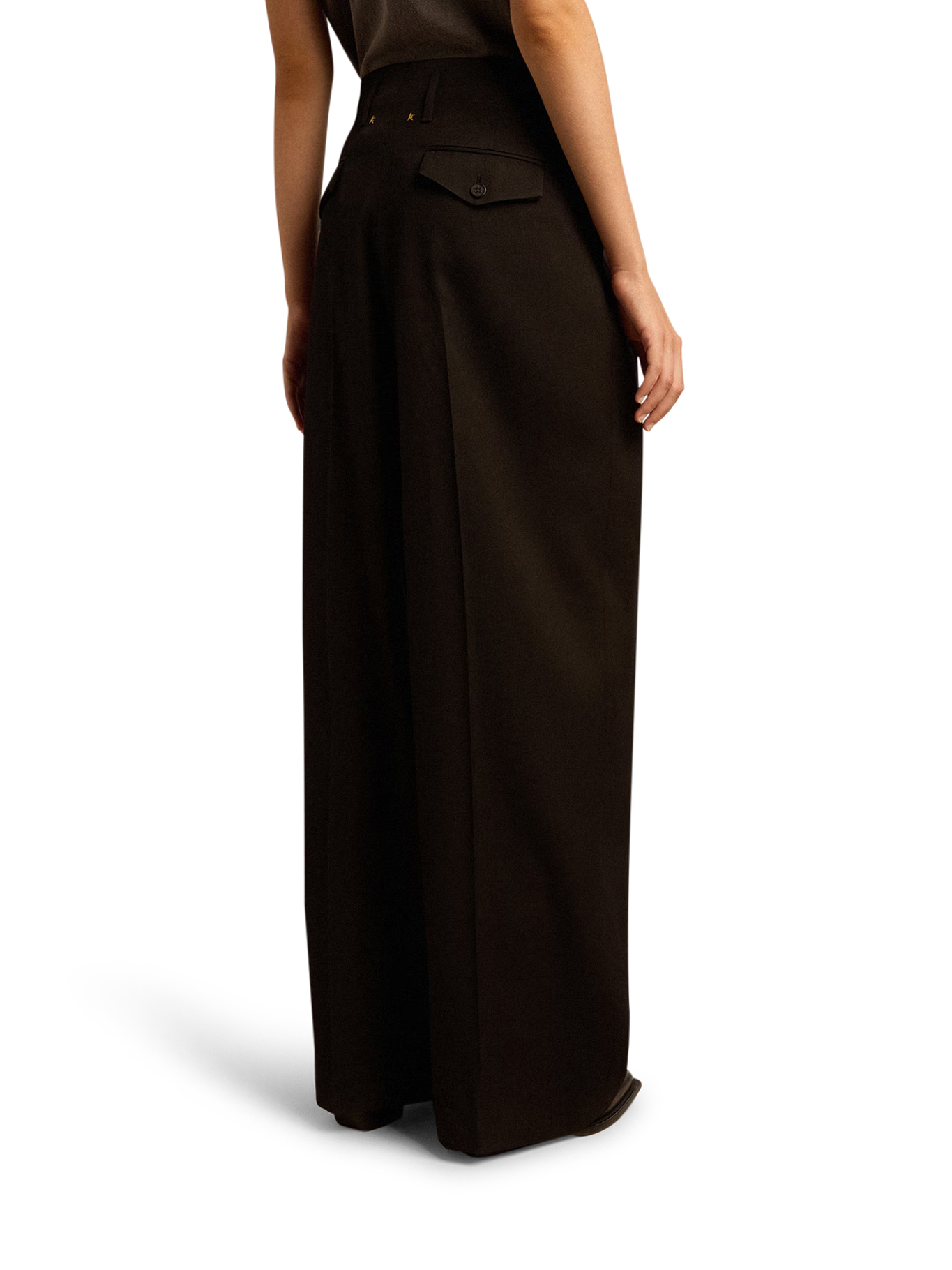 [GOLDEN GOOSE DELUXE BRAND] Trousers FW26 GWP01203P00154690100 BLACK