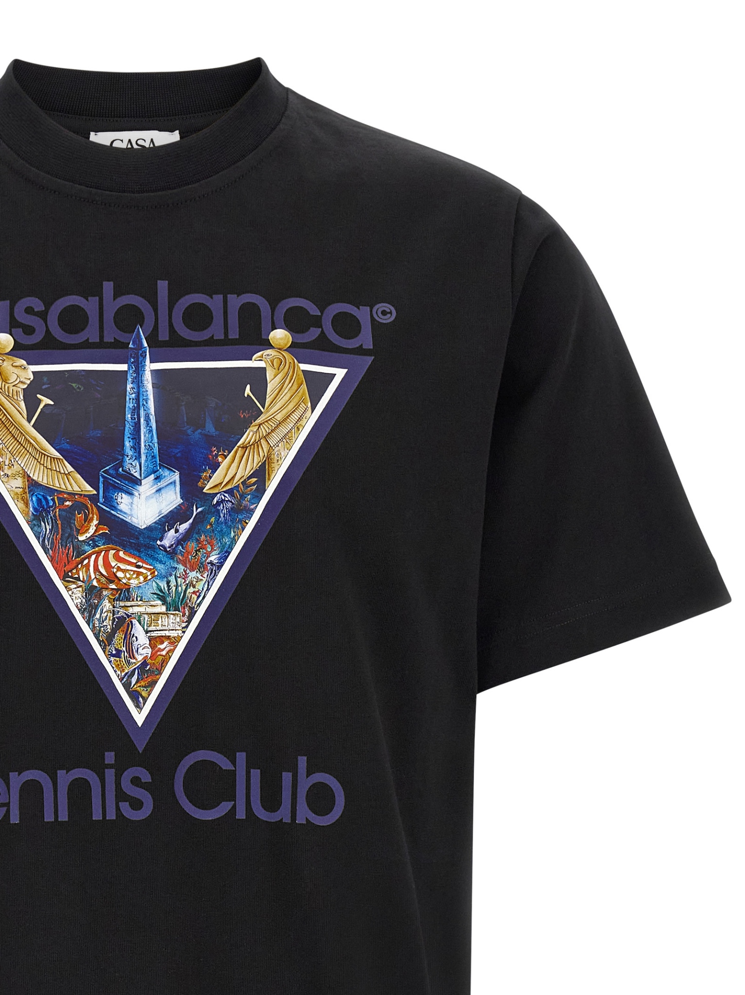 [Casablanca] T-shirts Short Sleeve FW26 MAW26JTS00107MONDEPERDUTENNISCLUBICON