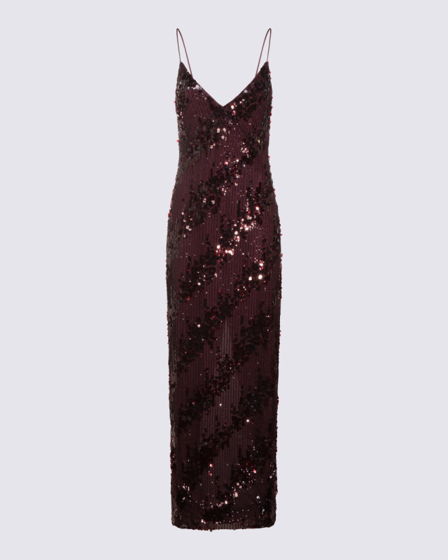 [NISSA] Sleeveless dress FW26 RS16866BORDEAUX