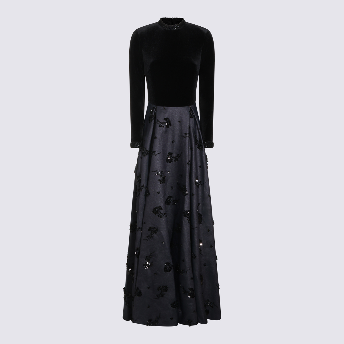 [NISSA] Long sleeve dress FW26 RS16836NAVY