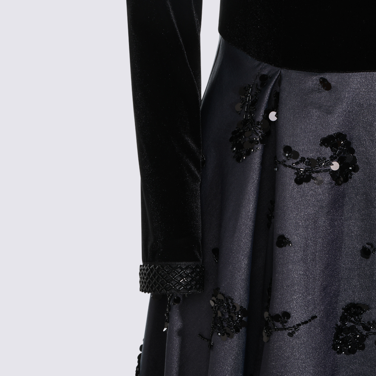[NISSA] Long sleeve dress FW26 RS16836NAVY