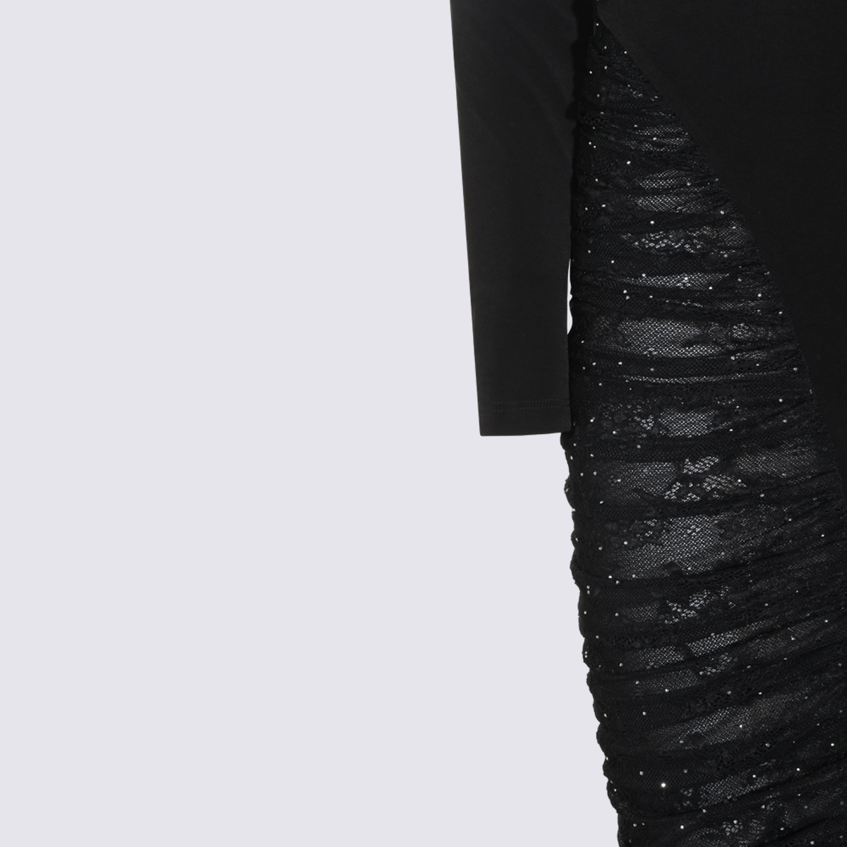 [NISSA] Long sleeve dress FW26 RS16715BLACK