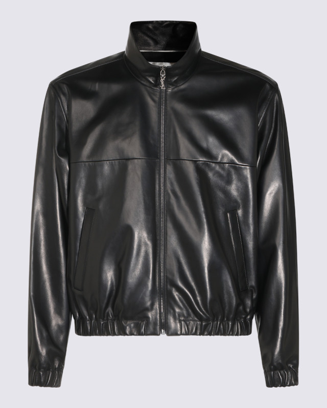 [Saint Laurent] Leather Jacket FW26 A000H9YCOJ21000