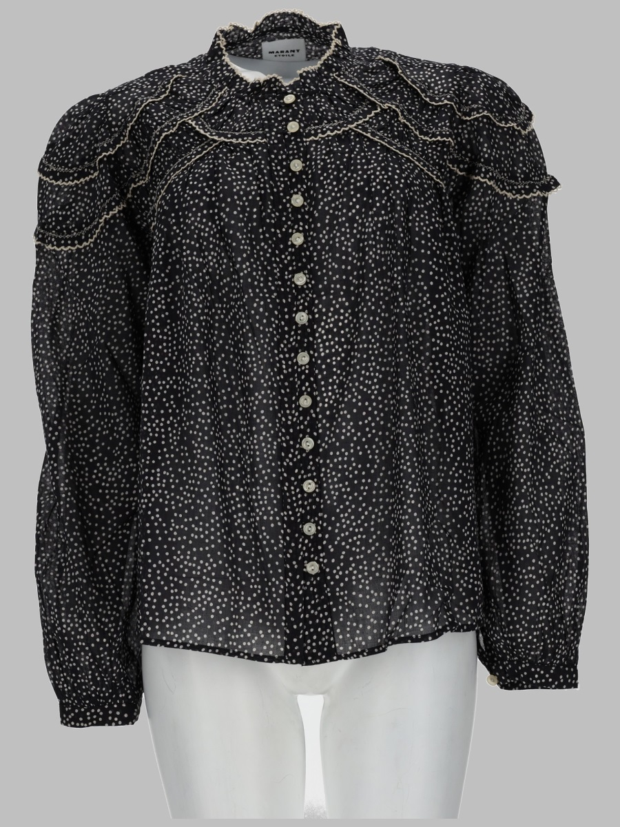 [Marant Etoile] Shirts Long Sleeve FW26 HT0681FA_D3J03EBKEC