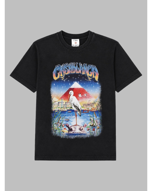 [Casablanca] T-shirts Short Sleeve FW26 W-PF26-JTS-082_01EGYPTASITWAS