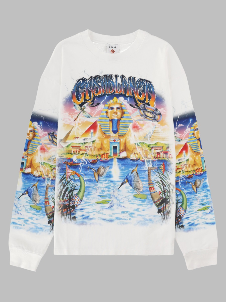 [Casablanca] T-shirts Short Sleeve FW26 M-PF26-JTS-062_03EGYPTASITWAS