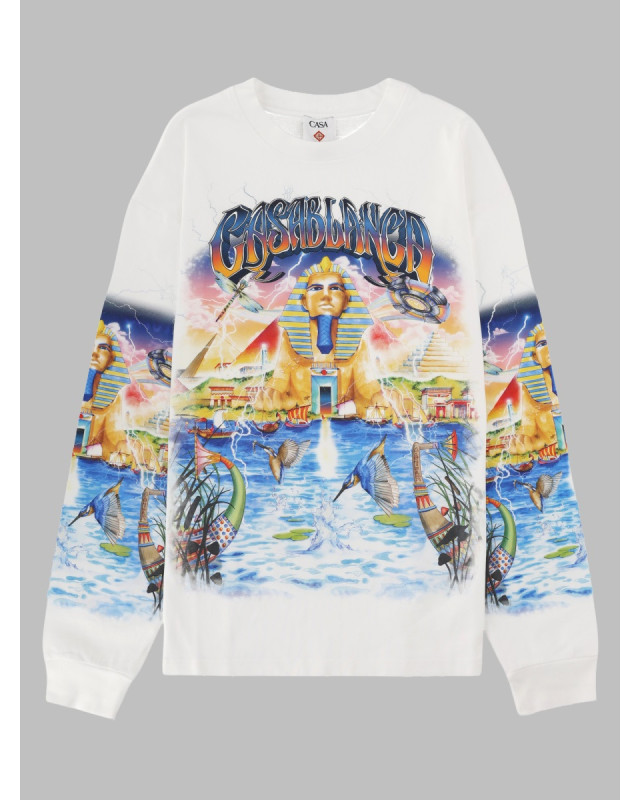 [Casablanca] T-shirts Short Sleeve FW26 M-PF26-JTS-062_03EGYPTASITWAS