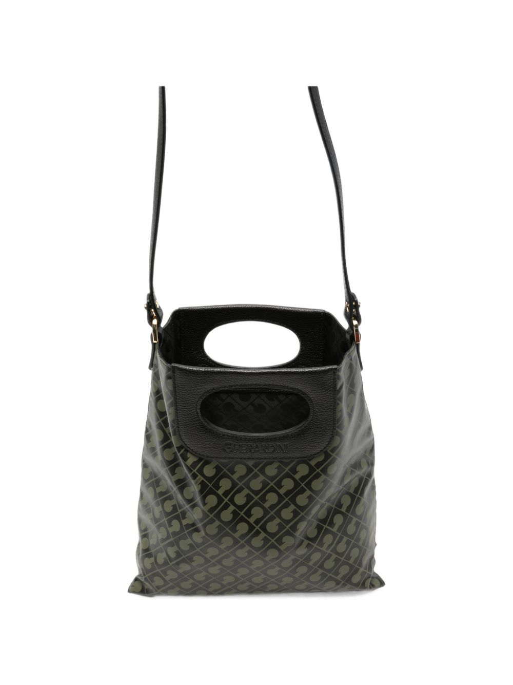 [GHERARDINI] Shoulder bag FW26 GHB0227 DOPPIA PIATTINA MINI FOREST