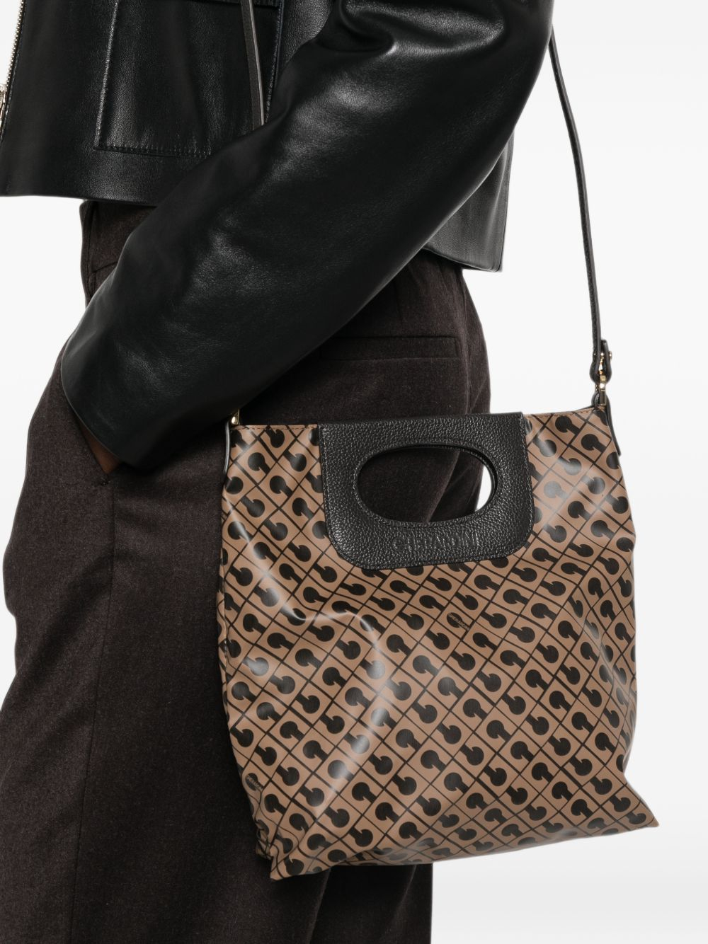 [GHERARDINI] Shoulder bag FW26 GHB0227 DOPPIA PIATTINA MINI TOFFEE