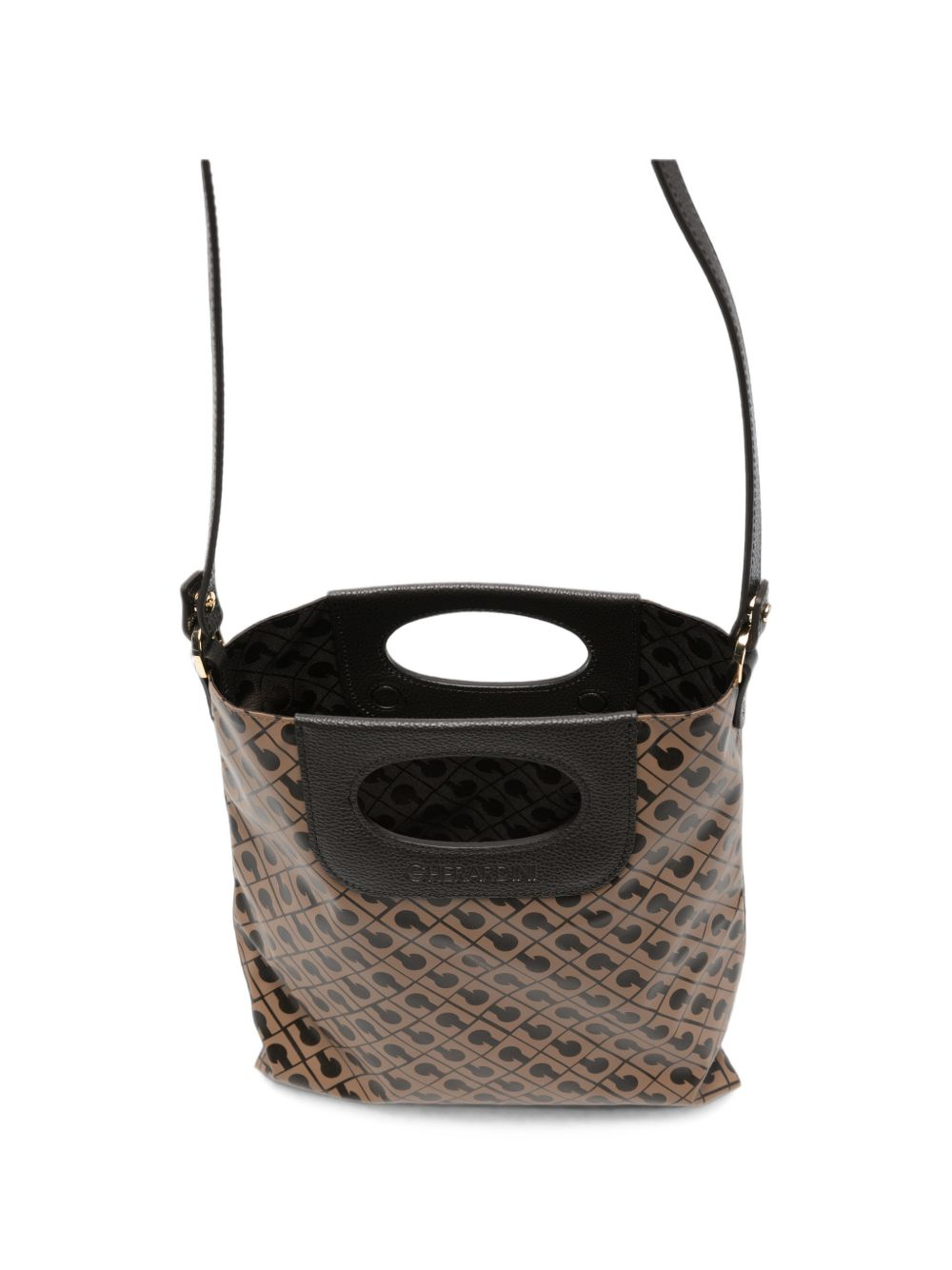 [GHERARDINI] Shoulder bag FW26 GHB0227 DOPPIA PIATTINA MINI TOFFEE