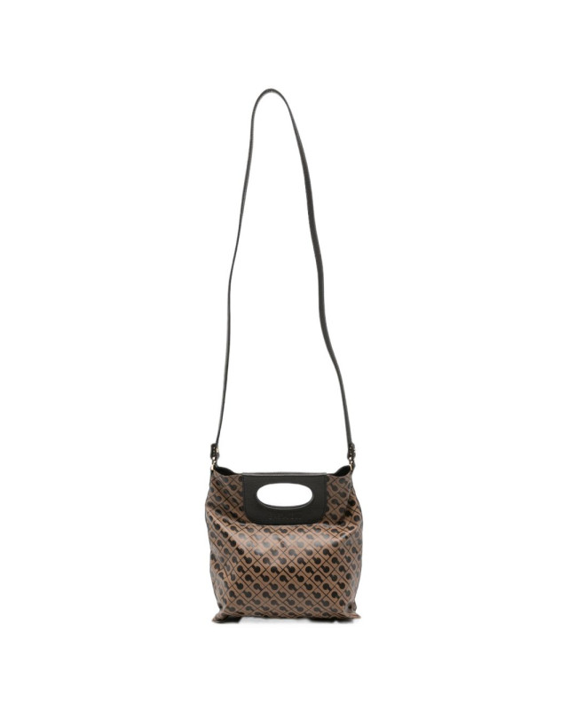 [GHERARDINI] Shoulder bag FW26 GHB0227 DOPPIA PIATTINA MINI TOFFEE