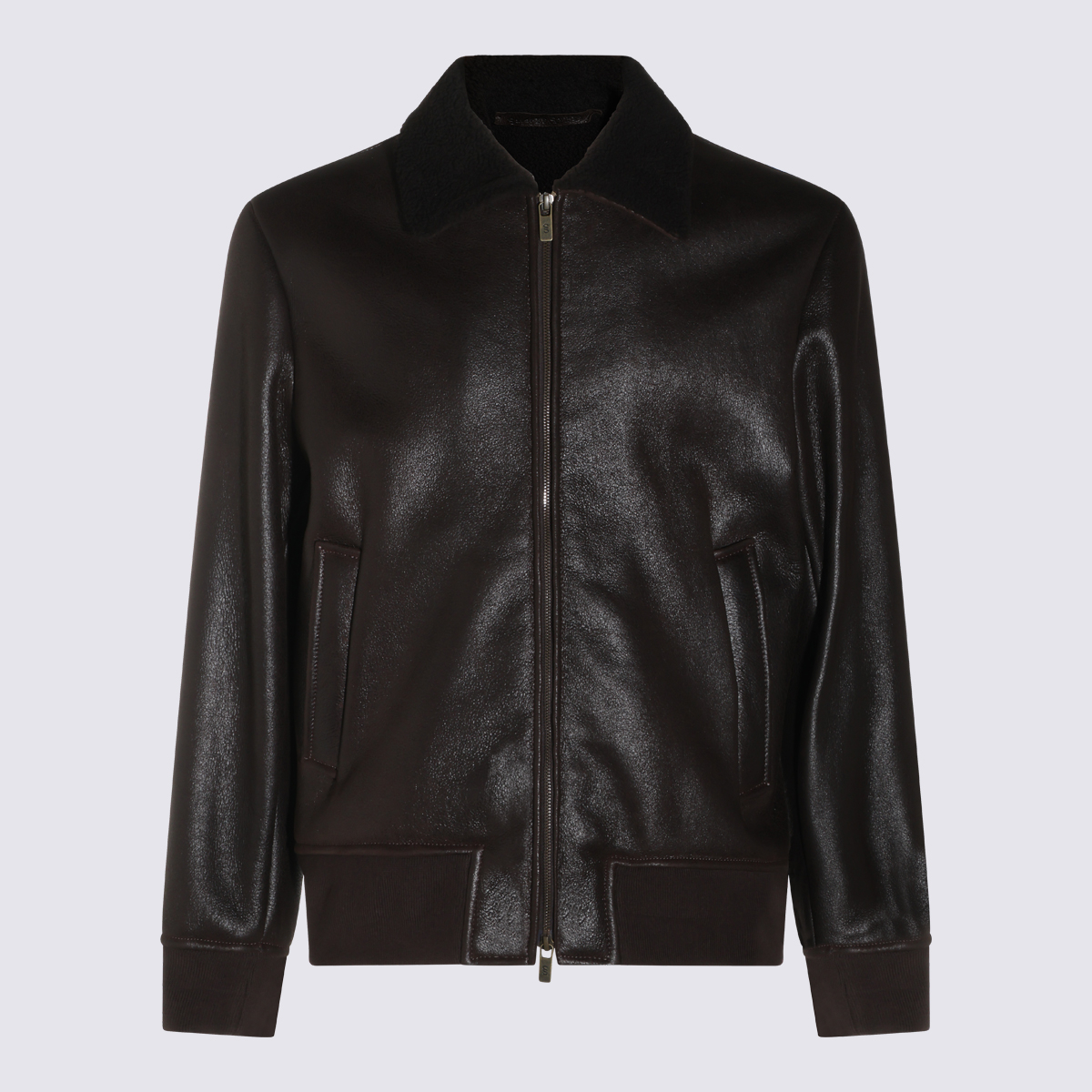 [SALVATORE SANTORO] Leather Jacket FW26 51694DIESDARK BROWN