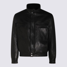 [SALVATORE SANTORO] Leather Jacket FW26 51530BULSBLACK