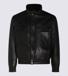 [SALVATORE SANTORO] Leather Jacket FW26 51530BULSBLACK