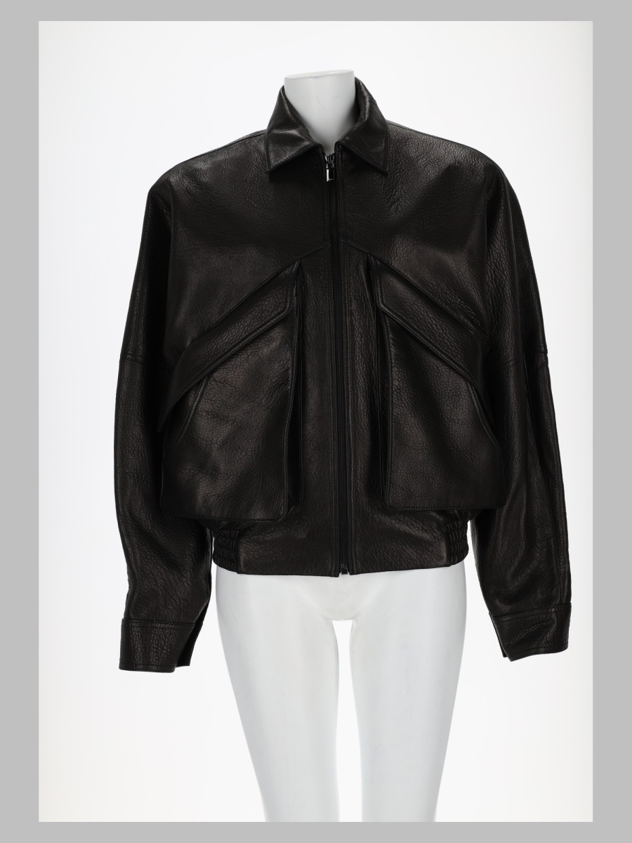 [MAGDA BUTRYM] Leather Jacket FW26 284726_BLACK