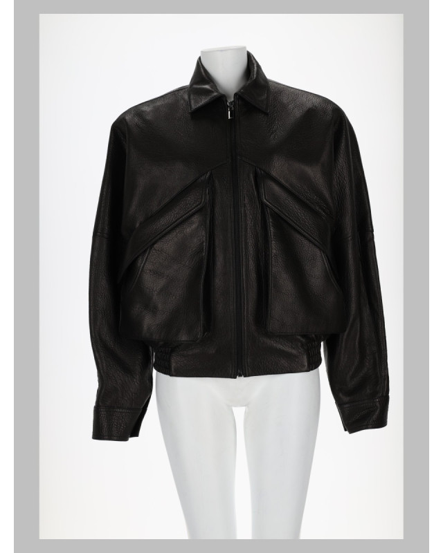 [MAGDA BUTRYM] Leather Jacket FW26 284726_BLACK