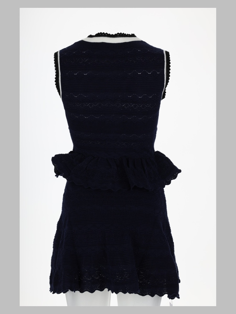 [Self-portrait] Sleeveless dress FW26 PF26-075S-N_NAVY