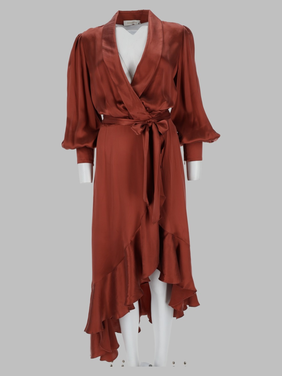 [Zimmermann] Long sleeve dress FW26 8066DF26R_BLSHR