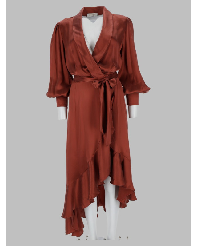 [Zimmermann] Long sleeve dress FW26 8066DF26R_BLSHR