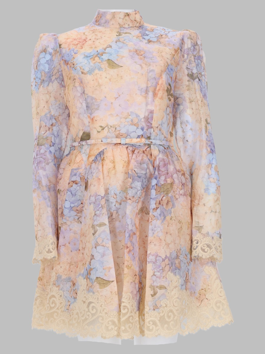 [Zimmermann] Long sleeve dress FW26 0262DF261_BLHYD