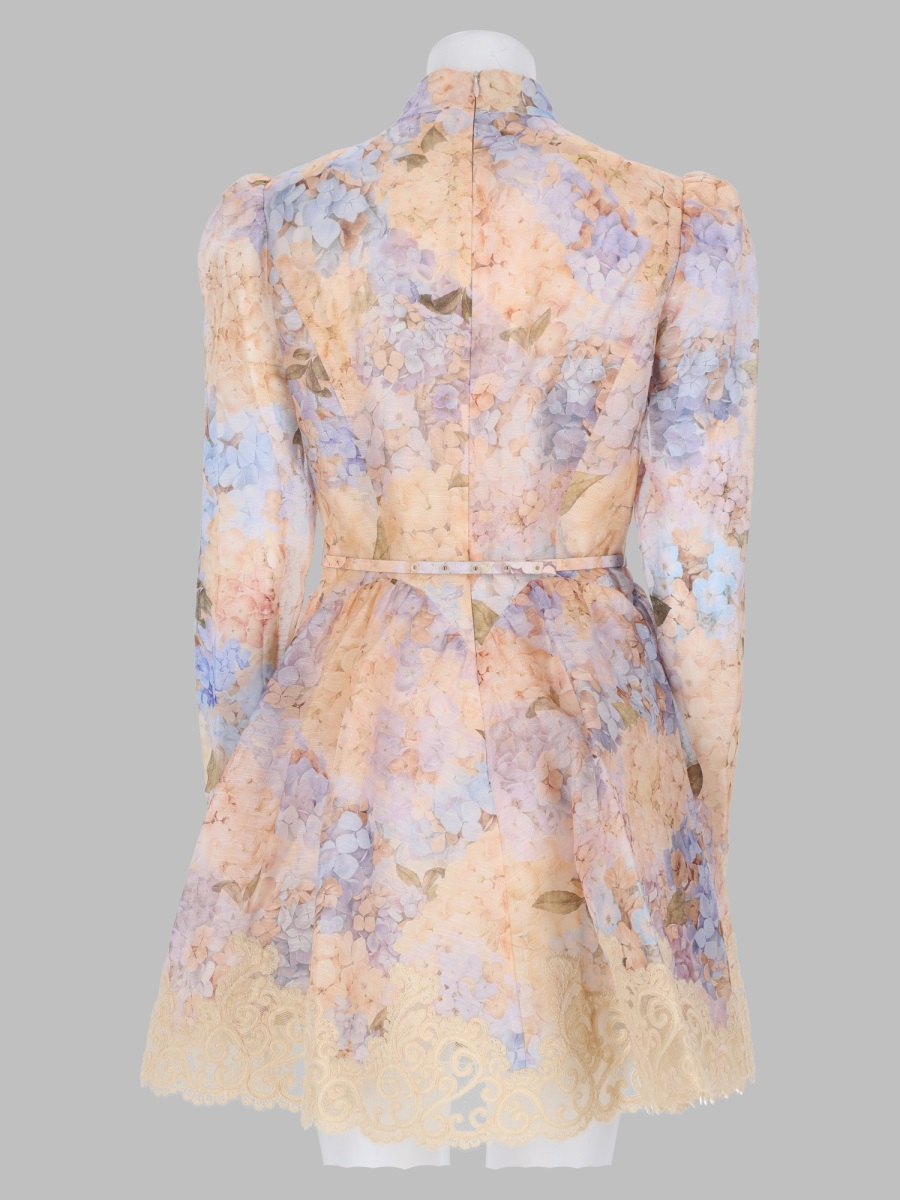 [Zimmermann] Long sleeve dress FW26 0262DF261_BLHYD